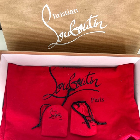 Christian Louboutin FOLLIES SPIKES 100 LAME LUX - Picture 11 of 16